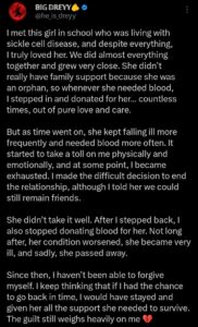 “I stopped donating blood and she died” — Man opens up on guilt after ending...