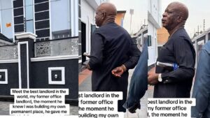 “He gave me free…” – Woman appreciates kind-hearted landlord who helped her complete...