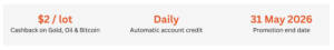 Vantage Markets Launches Cashback Prime