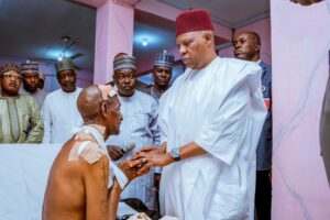 Shettima and NEMA Chief Visit Maiduguri Bombing Survivors