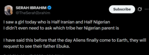 Half-Iranian, Half-Nigerian Girl's Heritage Instantly Recognizable, Says X User